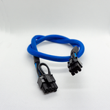 16awg 60cm PCI-E cable 6 pin male to 6+2 pin male breakout cable - AndoVolution Australia