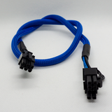 18awg 60cm PCI-E cable 6 pin male to 6+2 pin male breakout cable - AndoVolution Australia