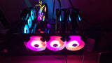 BTC-S37 board in use with 3060ti x 3 2080ti, 3090 and a rtx a 2000