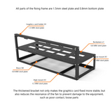 8 GPU Open Air Frame Graphics Card Machine Chassis Case Suitable for BTC-S37