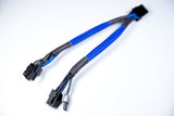 Heavy Duty PCIe 8 pin Female to dual 6+2pin male gpu splitter cable